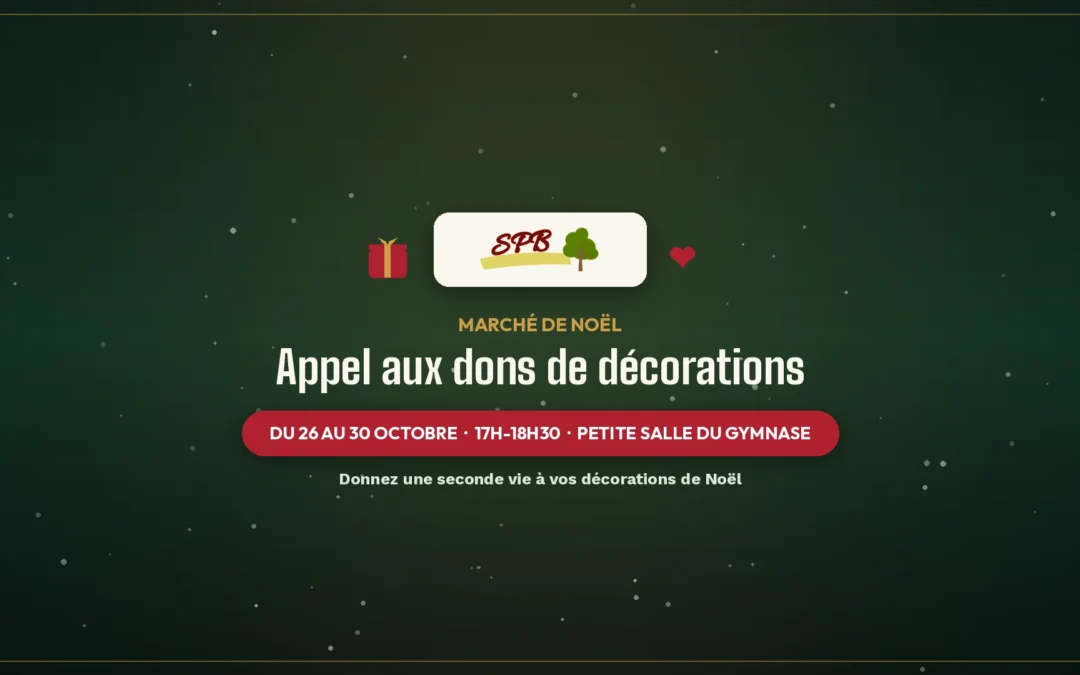 Appel aux dons de décorations